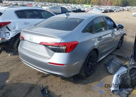 2024 Honda Civic Sport из США, поврежденный, VIN 2HGFE2F57RH529630